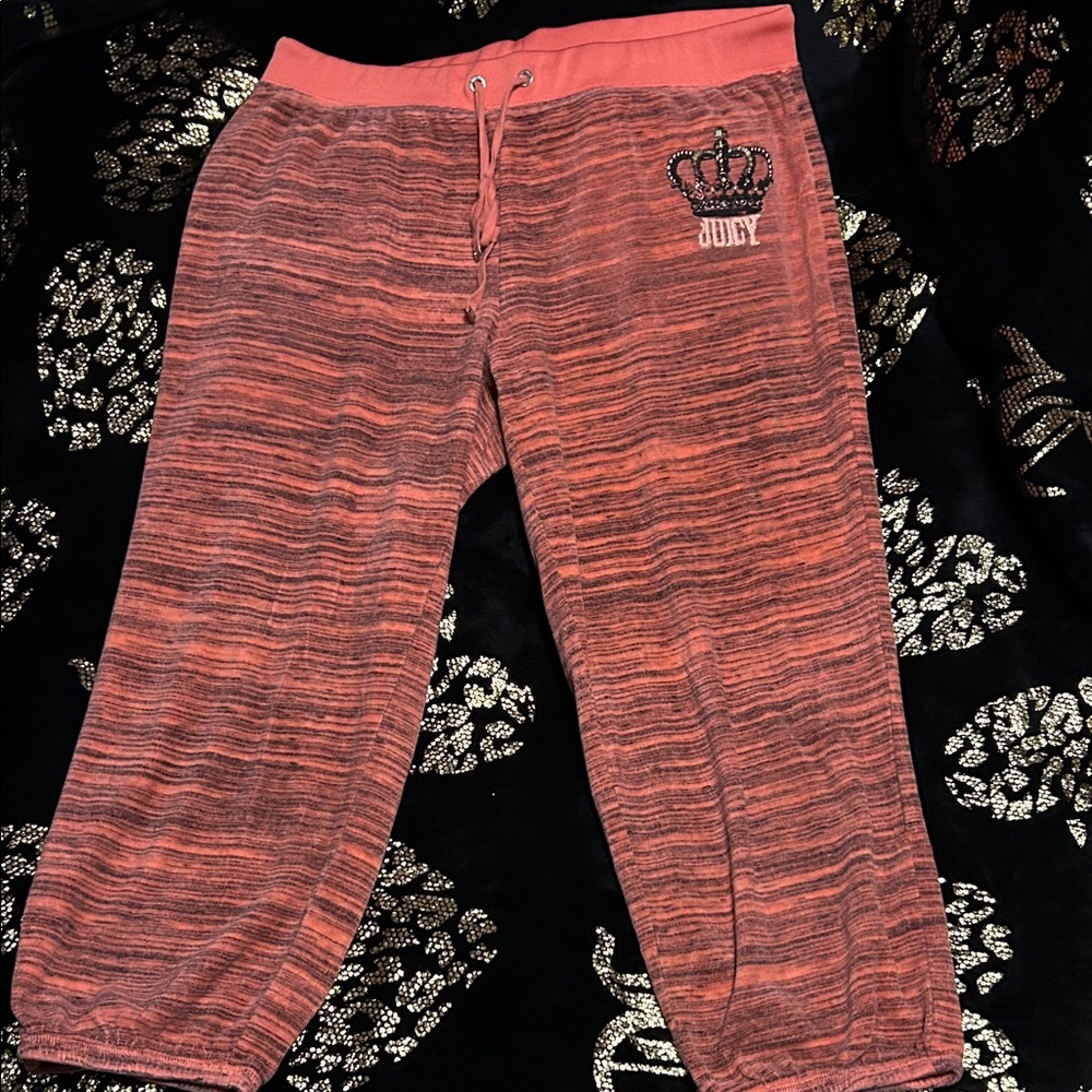 Juicy Couture Coral Joggers with Crown Logo